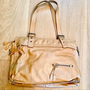 Francesco Biasia Tan Leather Shoulder Bag